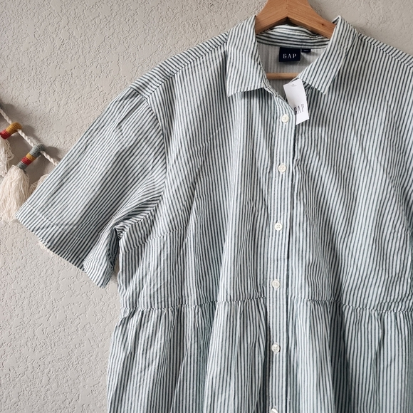 Striped Button-Down Dress - Picture 3 of 12